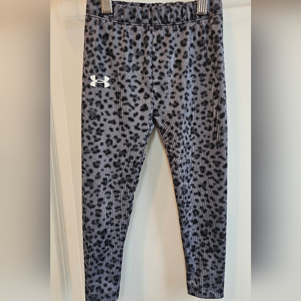 Under Armour Kids' Gray and Black Patterned Leggings
